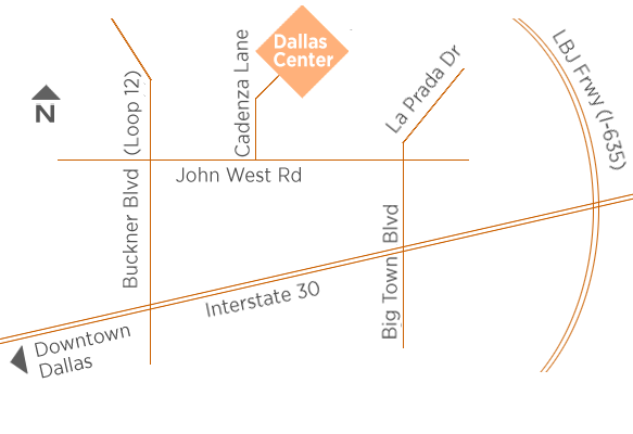 Dallas Center Map